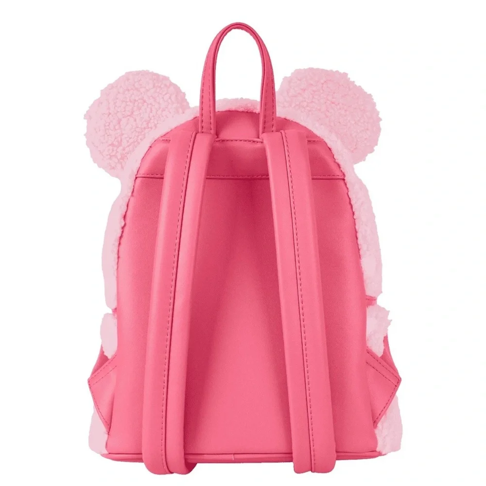 Loungefly Disney Boxlunch Exclusive Mini mouse Scented Strawberry Sherpa New!